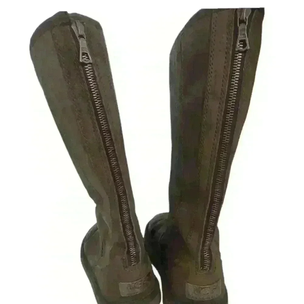 Ugg Knightsbridge Tall Chocolate suede boots Sz 6
